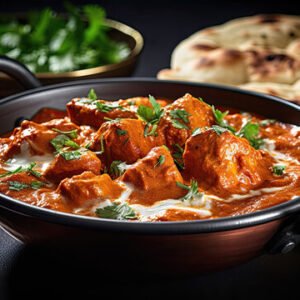 Butter Chicken With Plain Rice