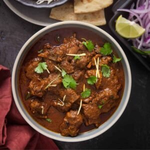 Goat Curry With Plain Rice